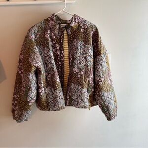 Sonoma Floral Quilted Jacket Size XL